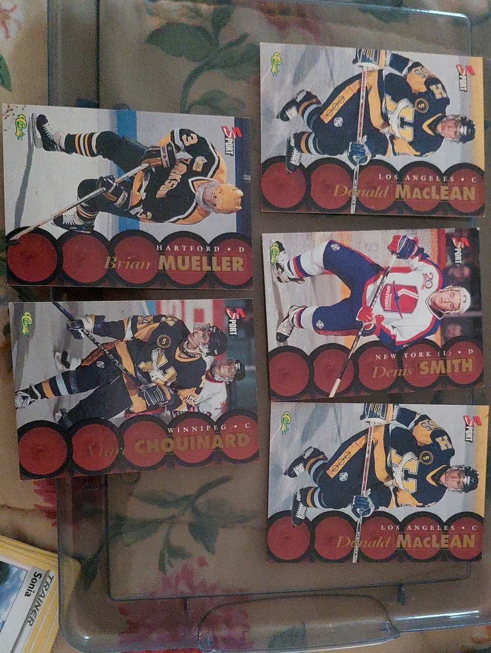 Vintage Hockey Trading Cards - Black & Yellow Penguins